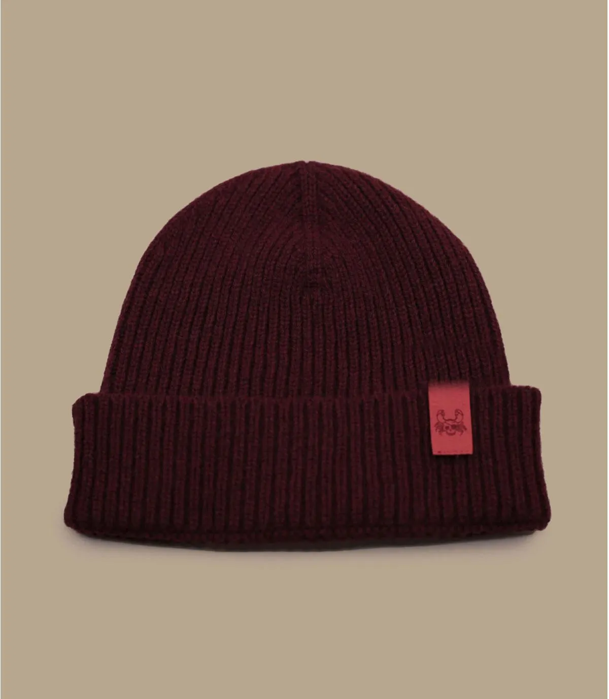 bordeauxrode hoed gemaakt in Frankrijk Bonnet Ocean Legend burgundy red
