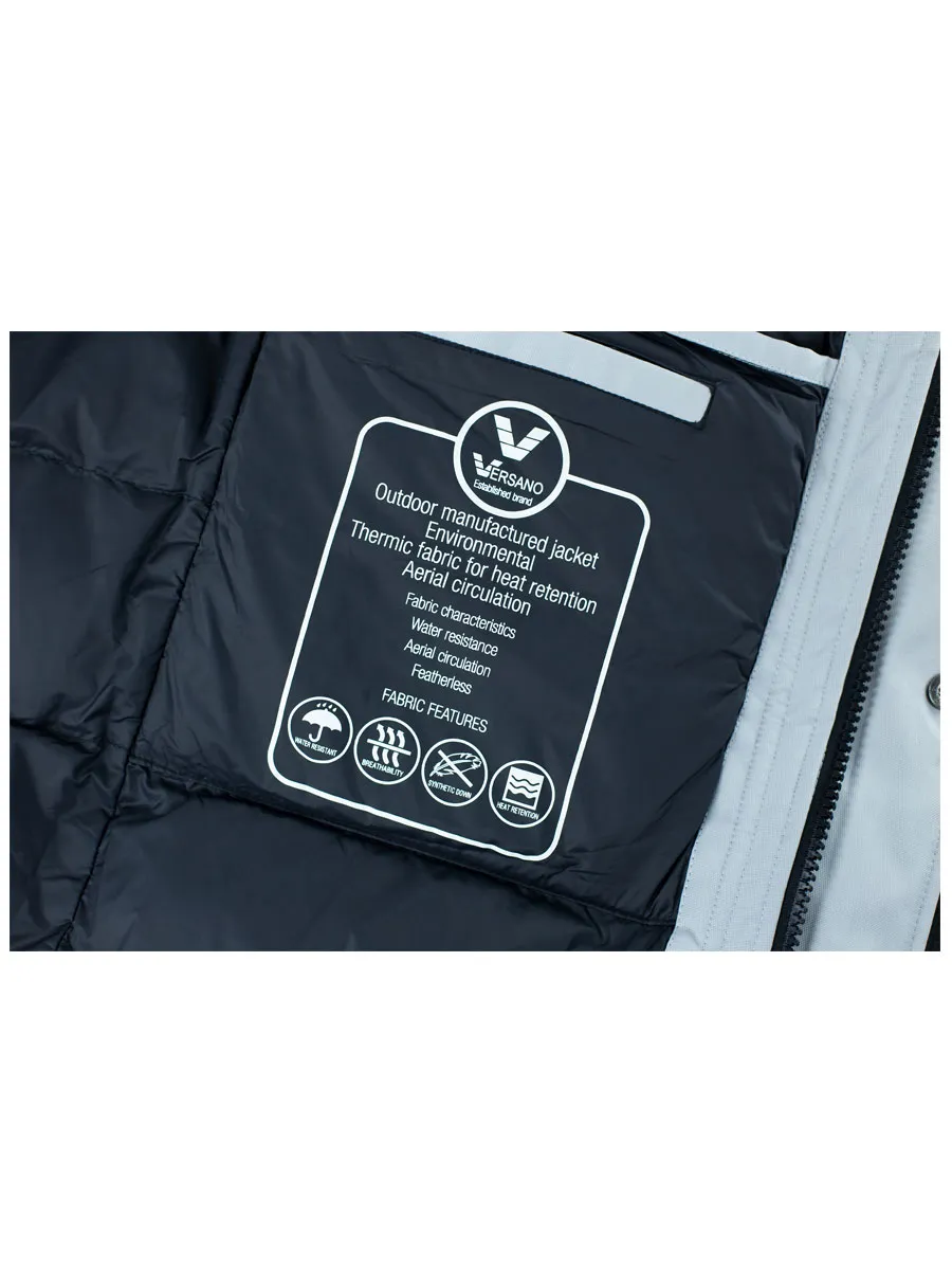 Dames winterjas parka 4 pocket Marry grijs Versano