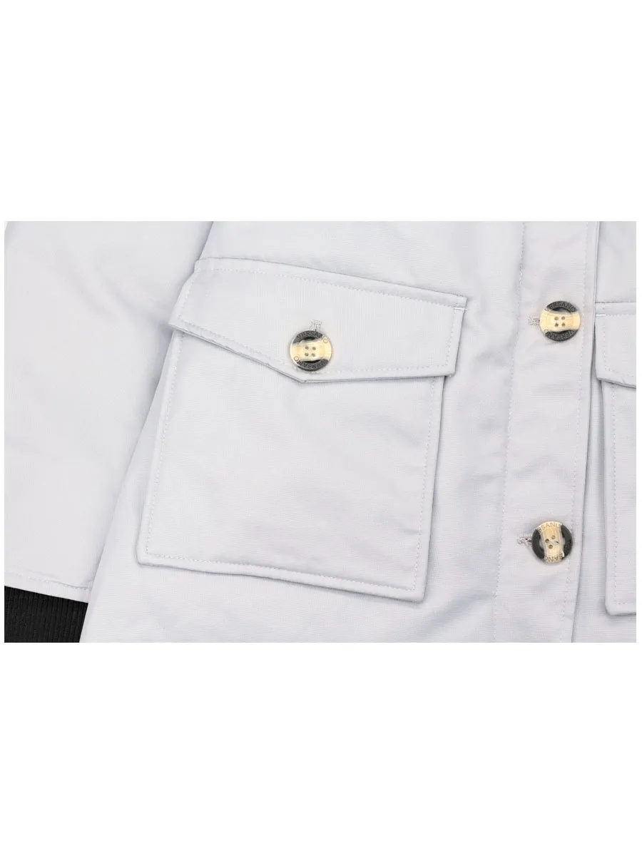 Dames winterjas parka 4 pocket Marry grijs Versano