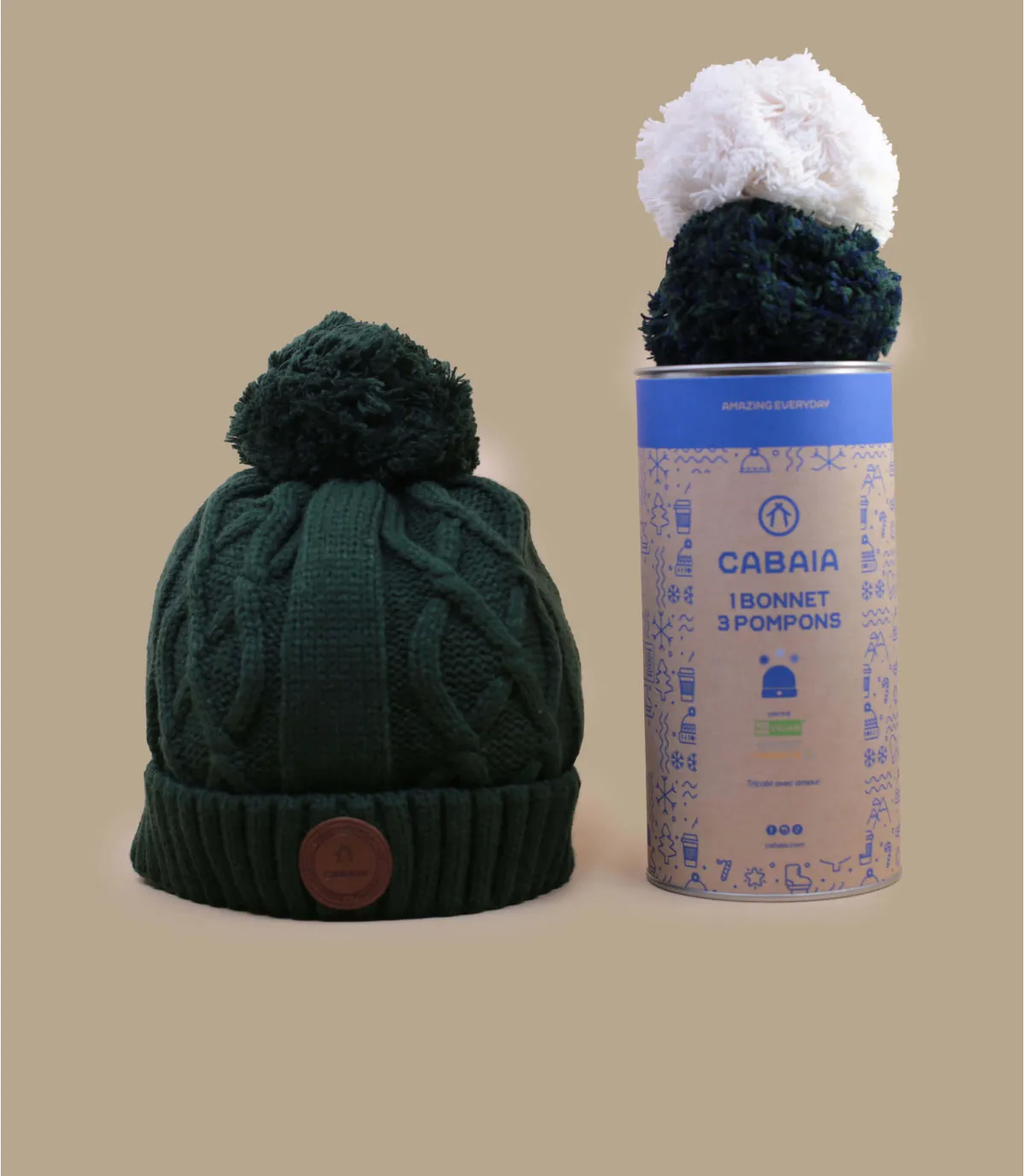 dameshoed met pompon                                                Appletini dark green