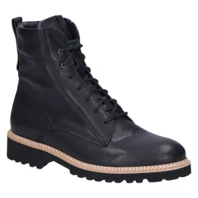 Durea 9722 Veterboot zwart palmira leer