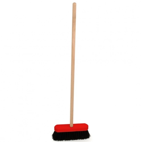 egmont toys kinderbezem rood-zwart - 70 cm