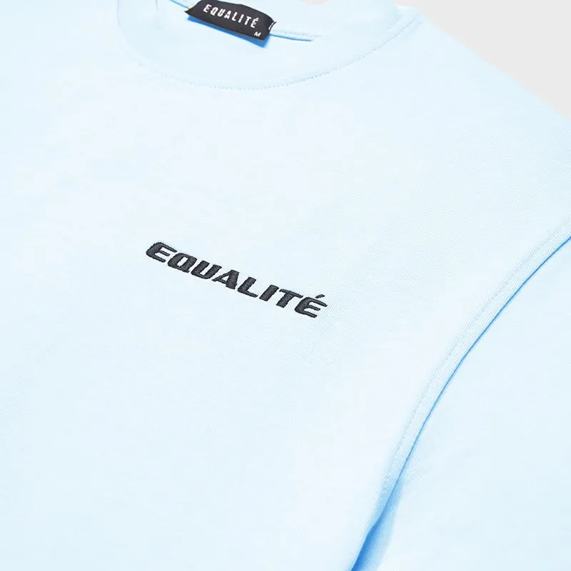 EQUALITE  ESSENTIALS TEE  BLAUW