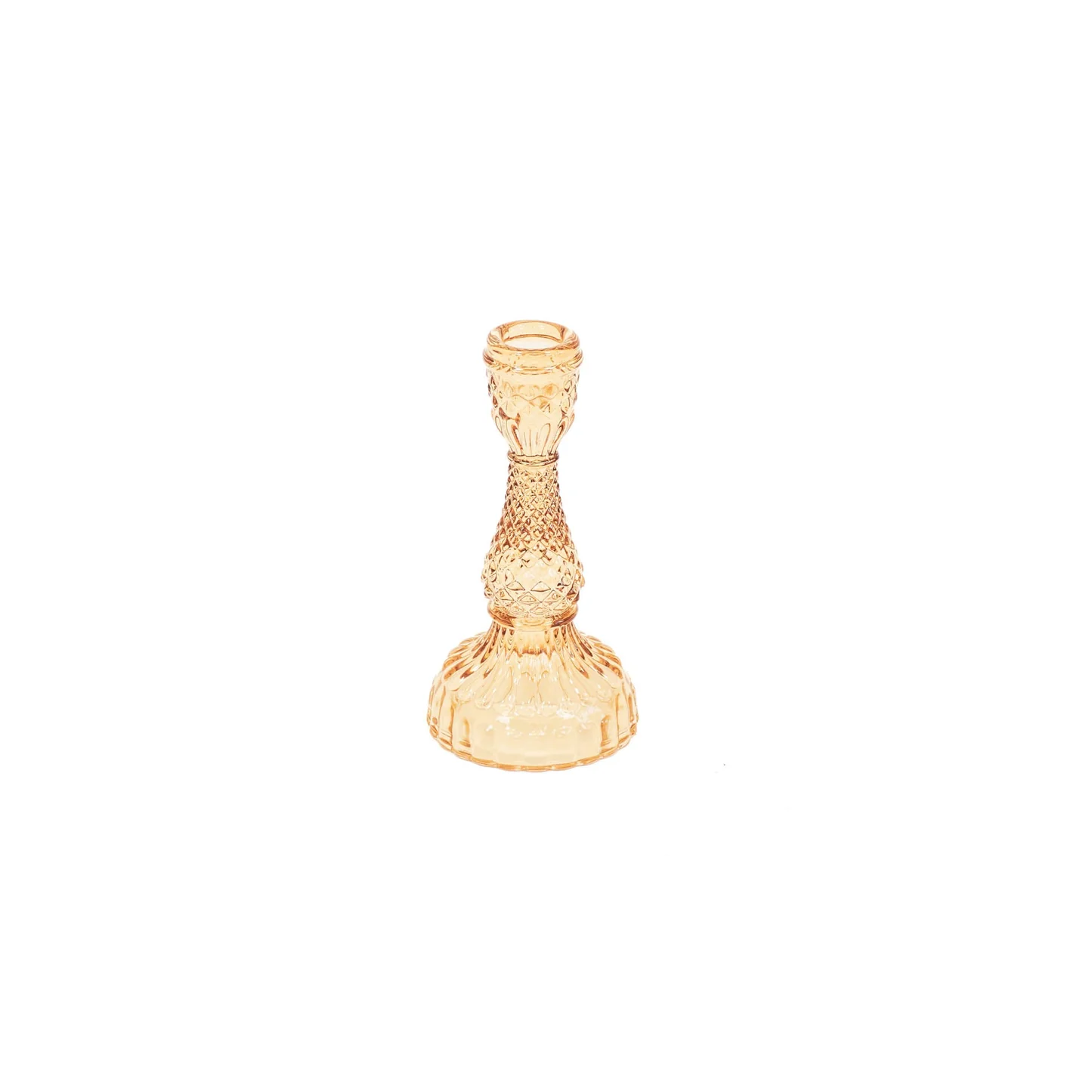 HOUSE VITAMIN HV glazen kandelaar Amber 8,5x16 cm. 202884 