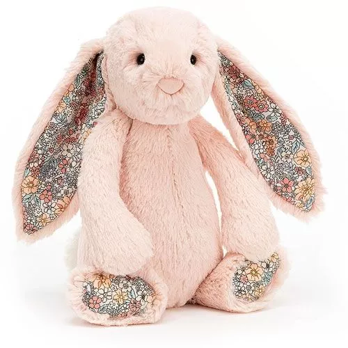 jellycat knuffelkonijn blossom lichtroze - m - 31 cm  