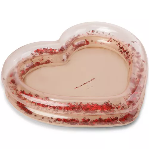 KONGES SLøJD KINDERZWEMBAD HART  BLUSH TRANSPARENT  108X121 CM 