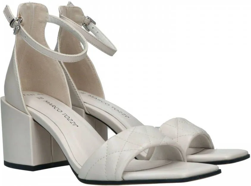 Marco tozzi elegant part open sandals , Wit, Dames