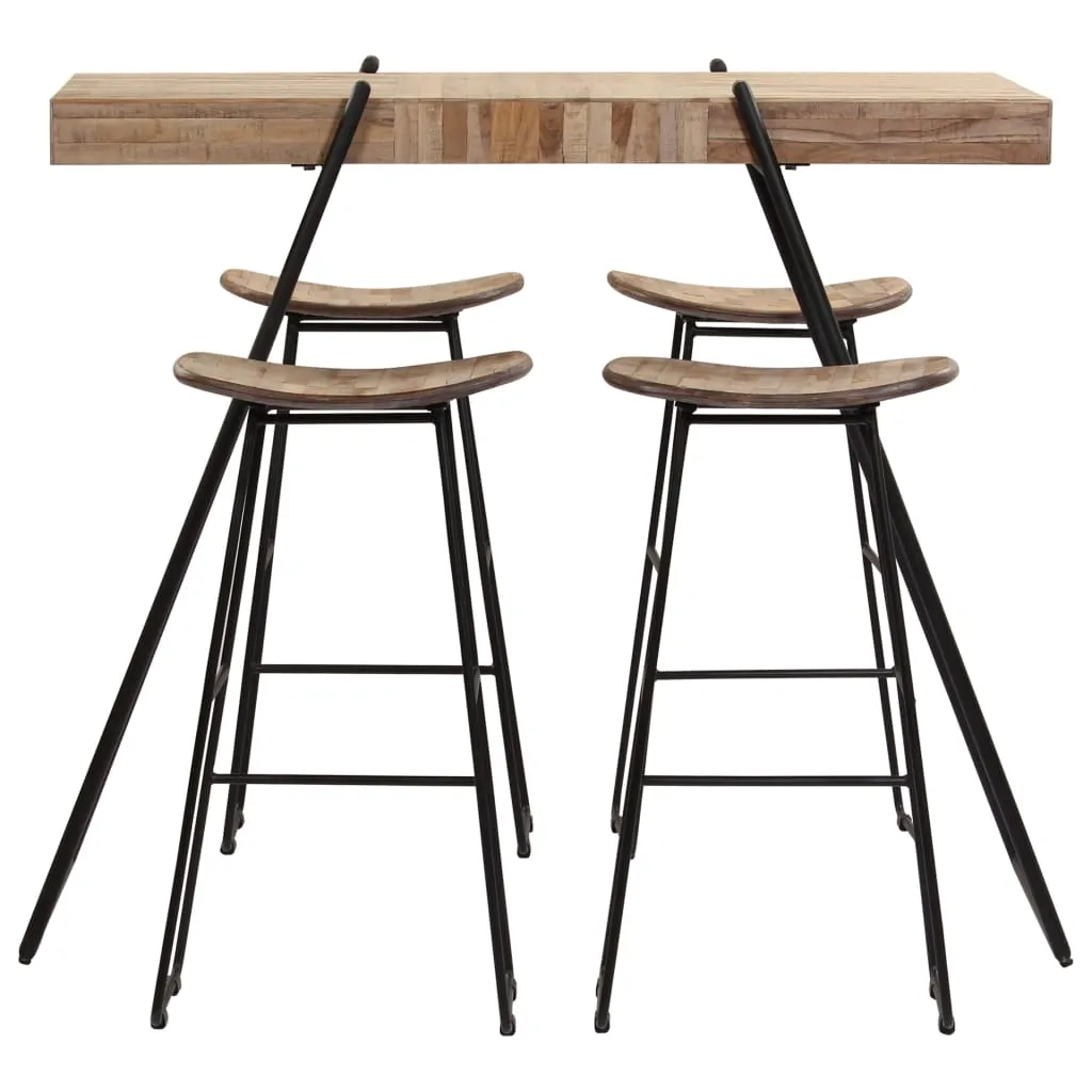 MEDINA 5DELIGE BARSET GERECYCLED TEAKHOUT
