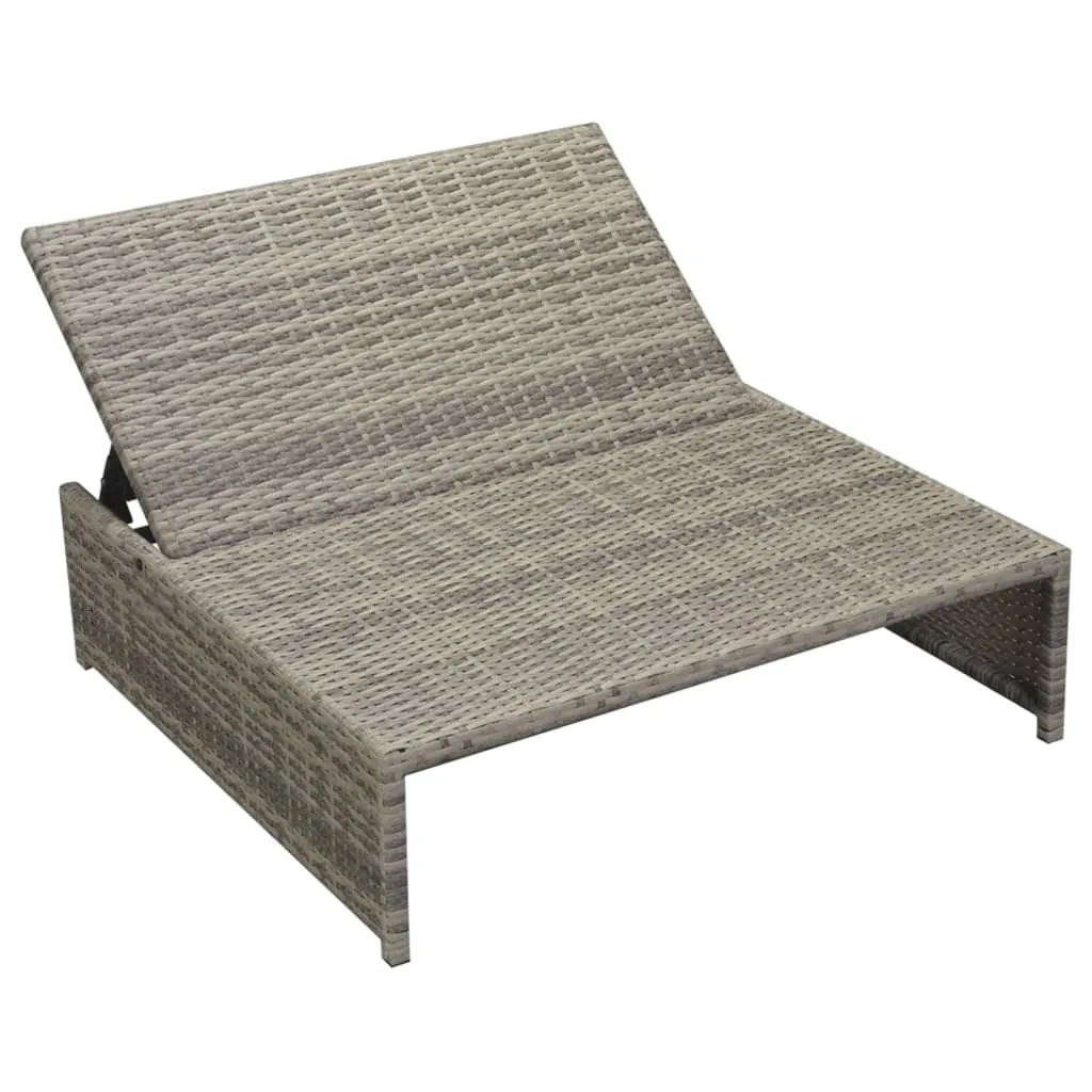 MEDINA 5DELIGE LOUNGESET MET KUSSENS POLY RATTAN GRIJS