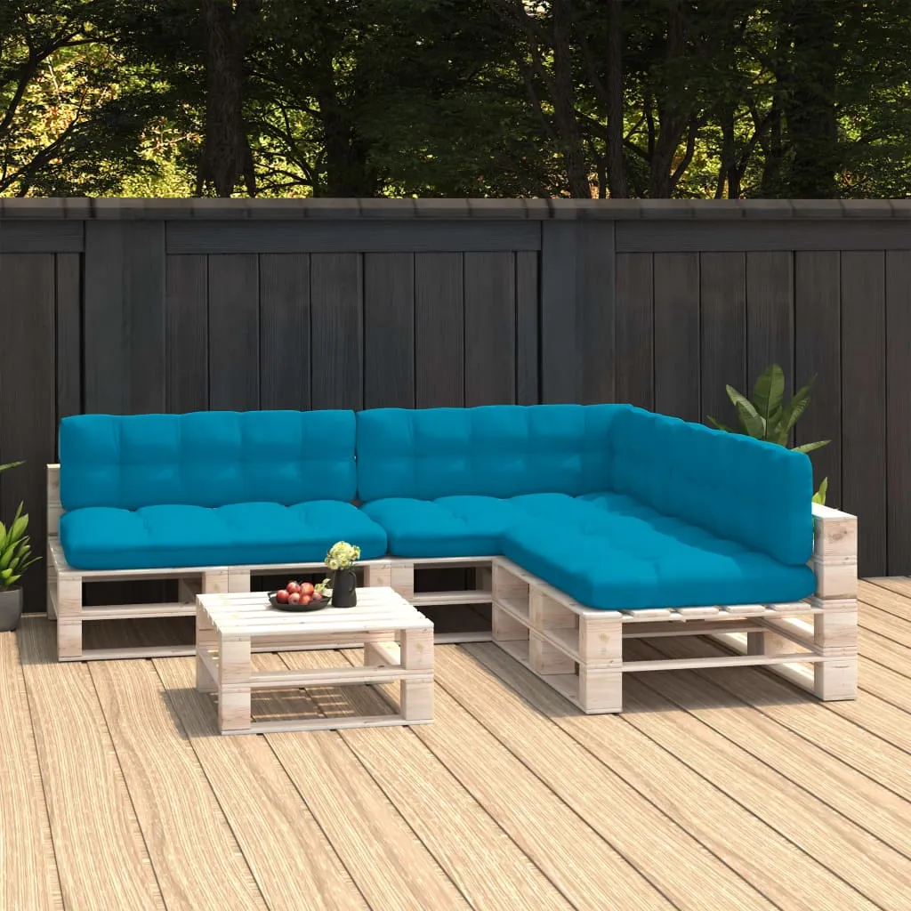 Medina Bankkussens pallet 7 st blauw