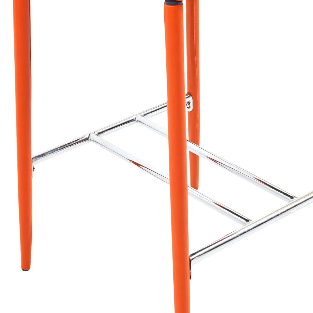 Medina Barkrukken 6 st kunstleer oranje