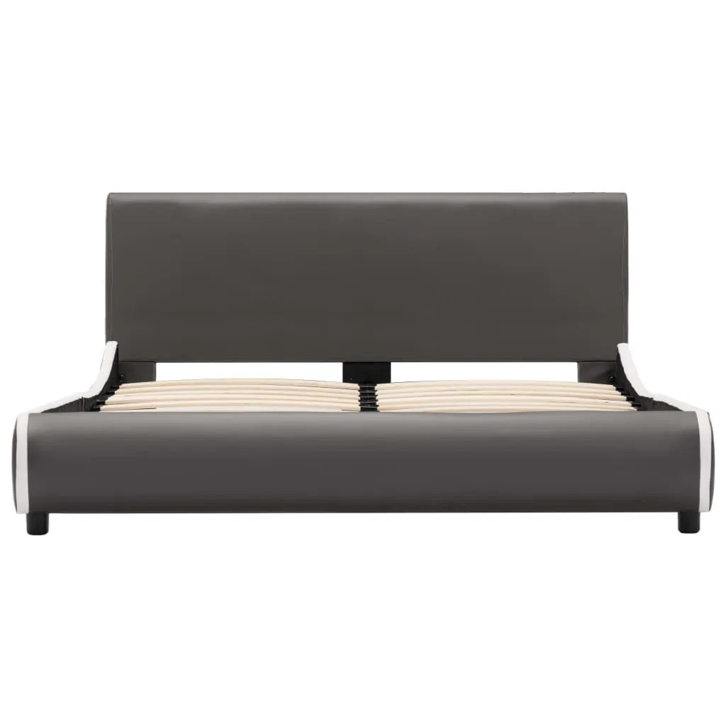 Medina Bedframe kunstleer antracietgrijs 160x200 cm