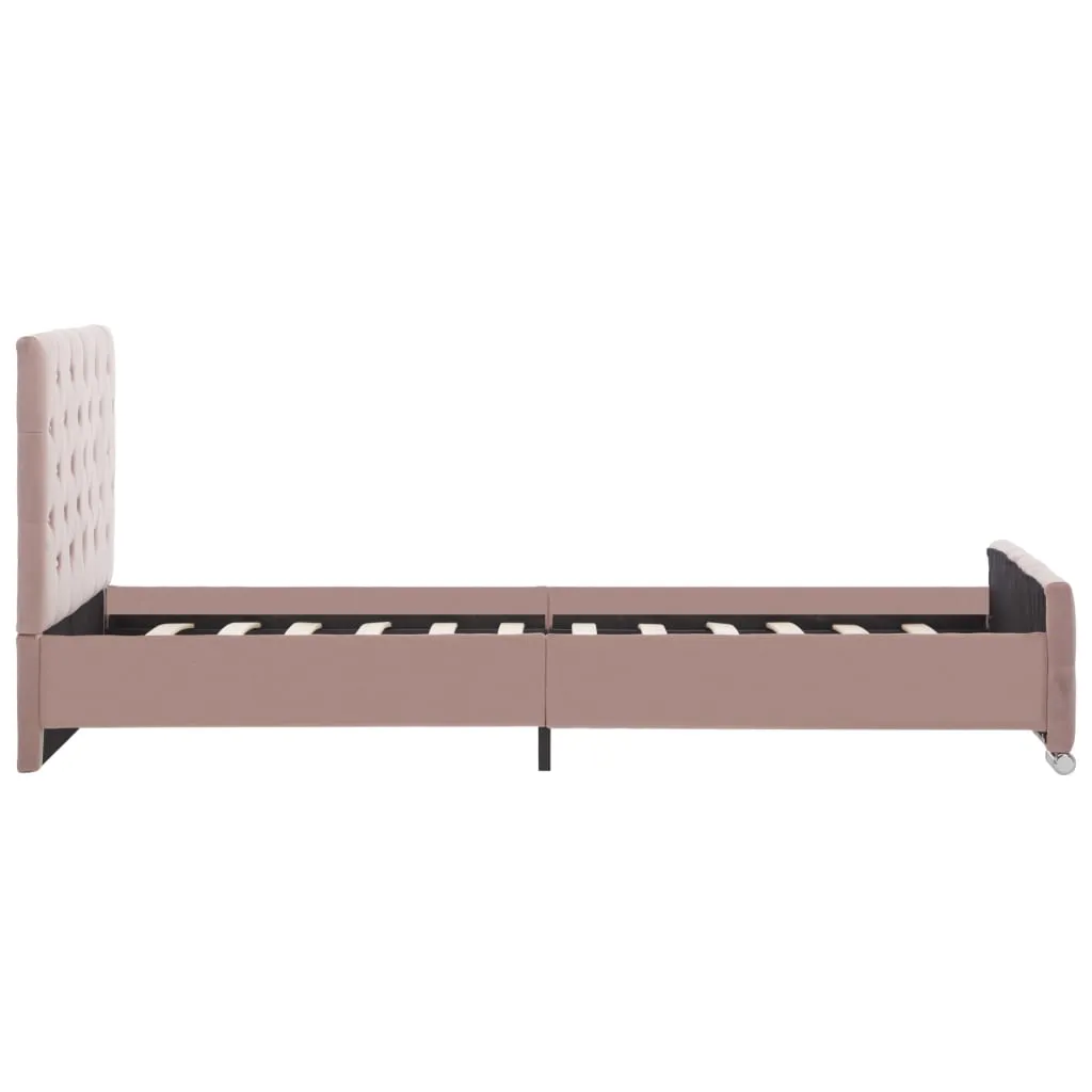 Medina Bedframe stof roze 90x200 cm