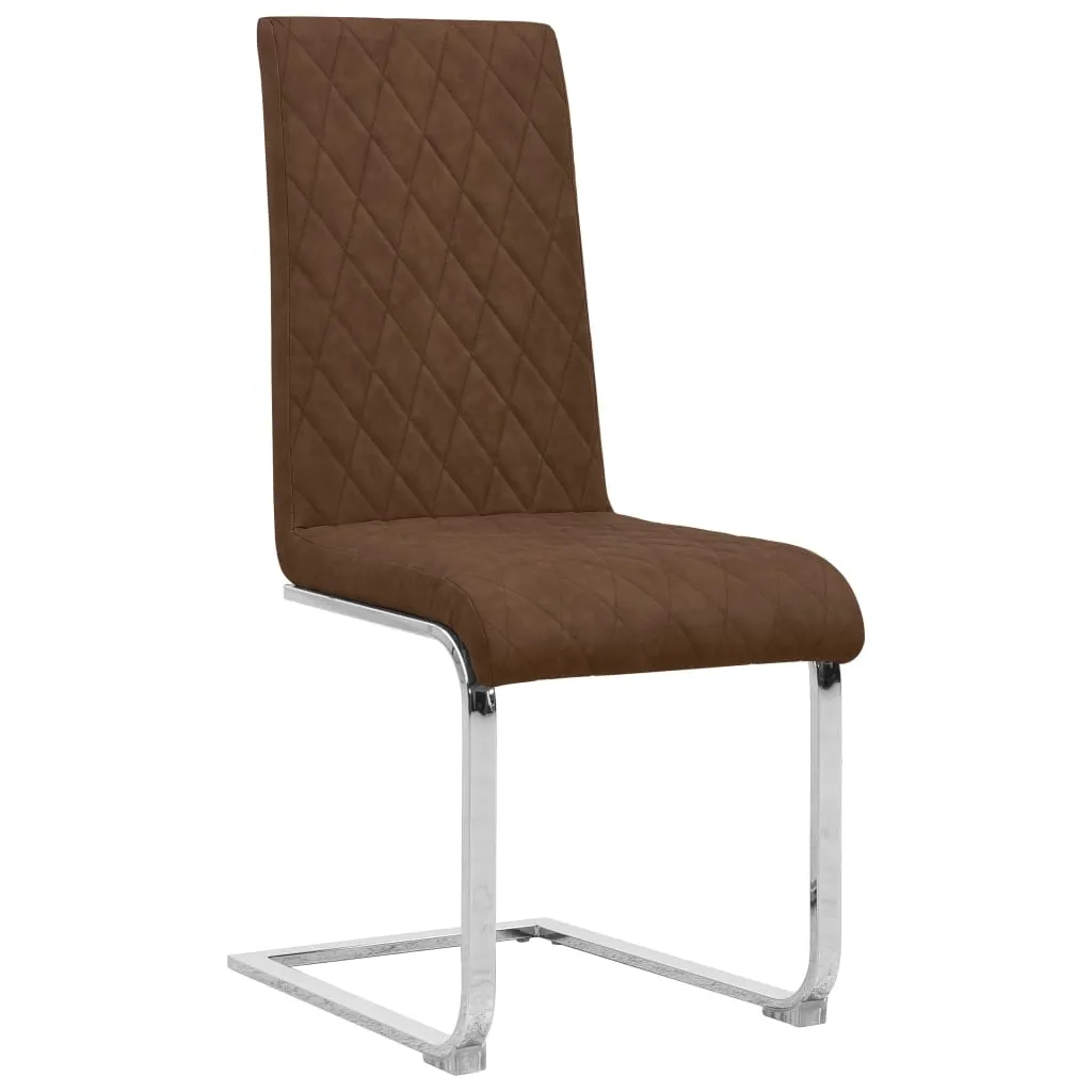 Medina Eetkamerstoelen 6 st kunstleer bruin