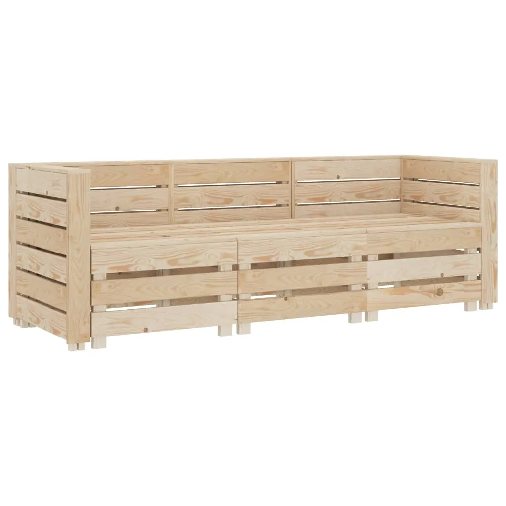 MEDINA TUINBANK 3ZITS PALLET HOUT