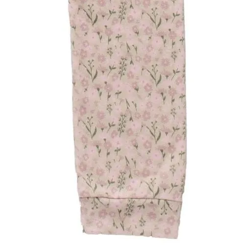 Navy Natural legging field of flowers mauve | broek