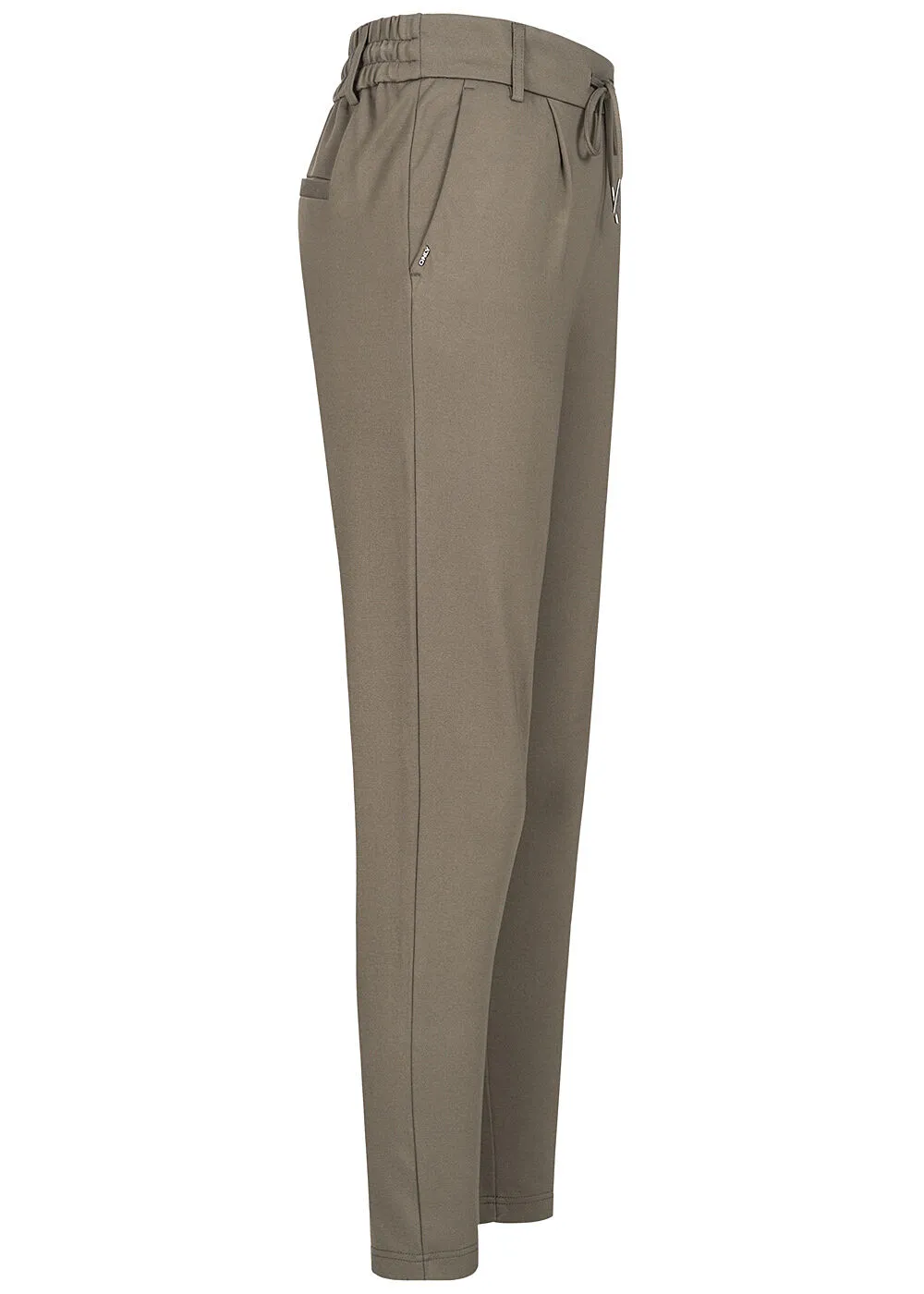 ONLY Dames NOOS Poptrash Broek bungee cord grijs