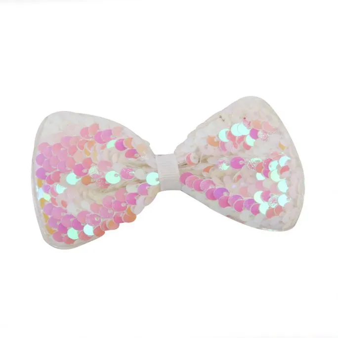REVERSIBLE PAILLETTENSTRIKJE WITROZE