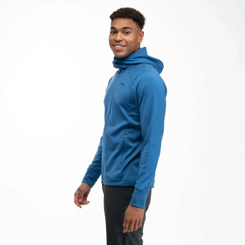 Vest Bergans Men Ulstein Wool Hood North Sea Blue